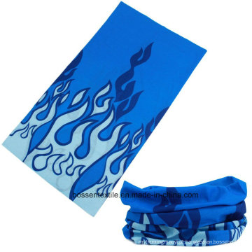 Bandana promocional azul impressão esportiva ao ar livre para motocicleta multifuncional personalizada